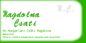 magdolna csati business card