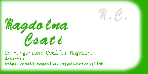 magdolna csati business card